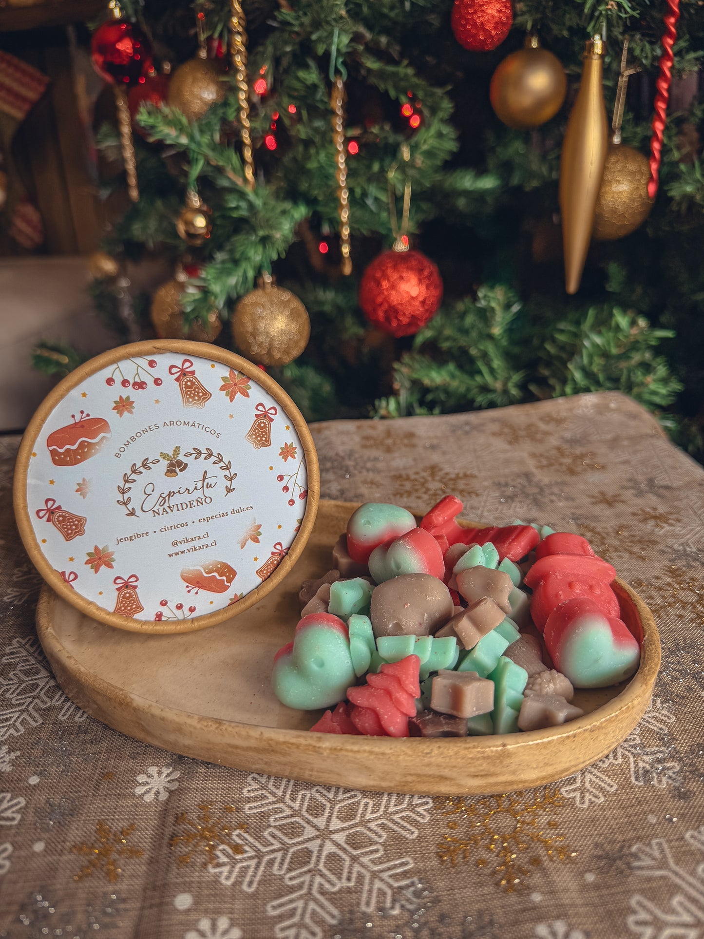 Wax Melts o Bombones Aromáticos Navideños