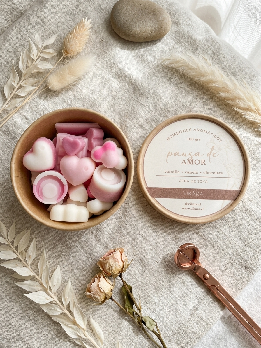 Bombones Aromáticos VIKARA 100 g – Wax Melts Artesanales