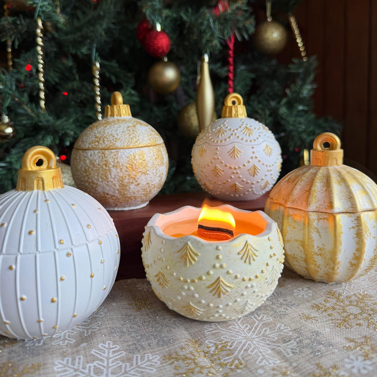 Vela Esfera Navideña 130 grs